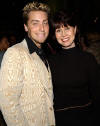 Lance & his mother, Diane Bass, at the New York premiere of the movie "On The Line". (Oct. 9, 2002)