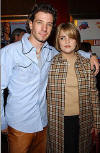 JC & Beth Flanigan at the New York premiere of the movie "On The Line". (Oct. 9, 2001)