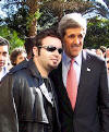 Chris and Democrat John Kerry. (Late 2003)