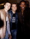 Justin, Lance, and Jamie Fox at the 2001 MTV Video Music Awards.  (Sept. 7, 2001)
