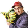 Joey Fatone as "Seymour" in Broadway's "Little Shop of Horrors" in May 2004. (photo courtesy of Chris Callis)