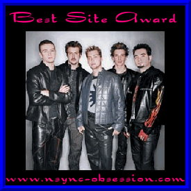Best Site Award from nsync-obsession.com