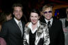 Lance, Megan Mullally, & Elton John at the Osbournes Fundraiser. (October 2004)
