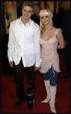 Justin & Britney at the premiere of "Crossroads" in Hollywood.  (Feb. 11, 2002)